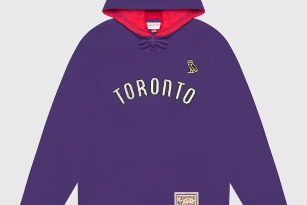 Ovo® x Mitchell and Ness 95 Raptors Hoodie-Purple