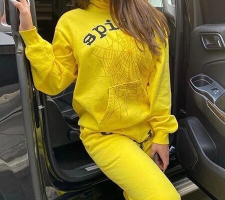 Sp5der Sweatsuit Yellow
