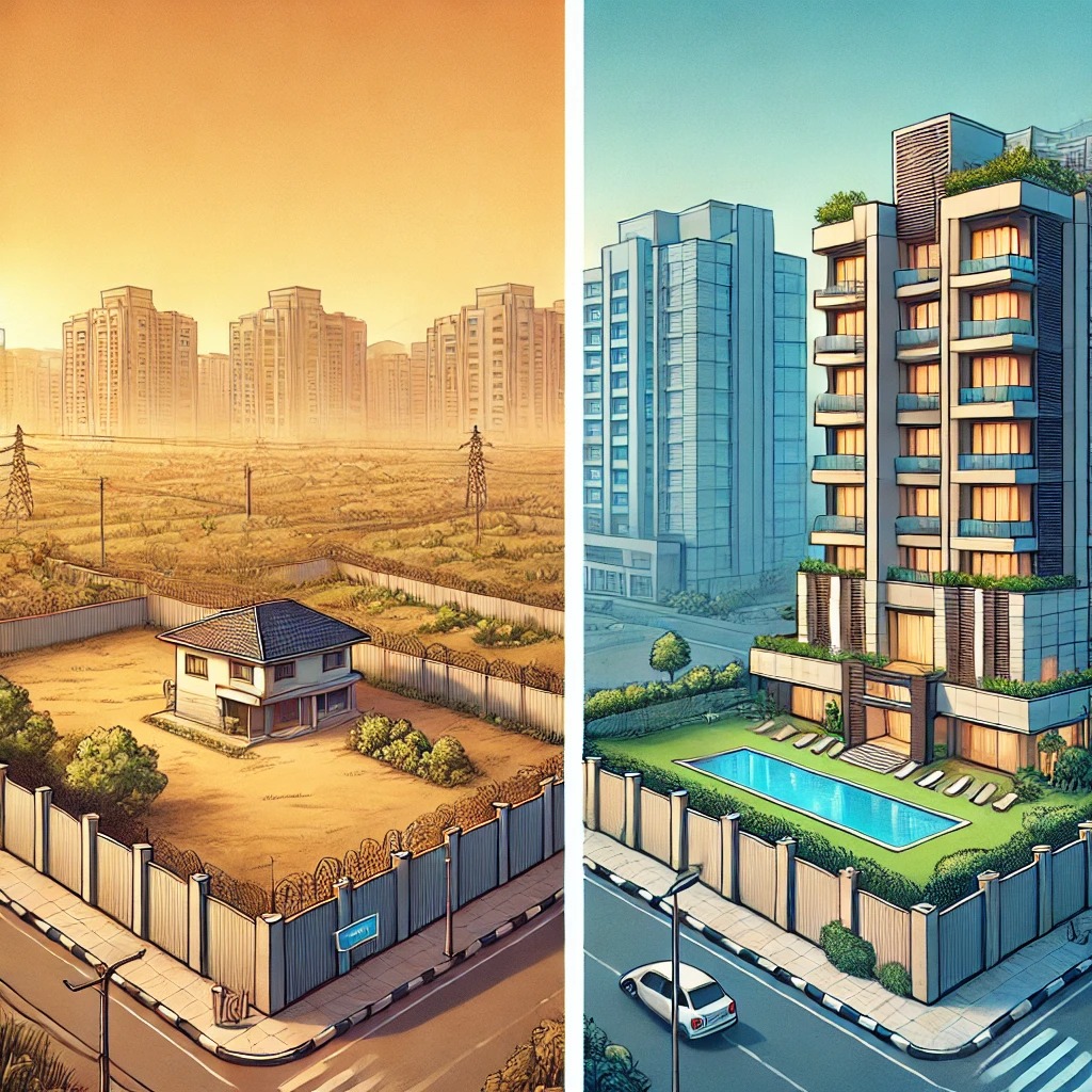 Plots vs Apartments - PropXchange Gurgaon